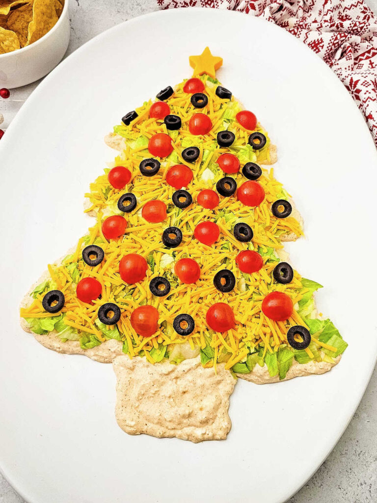 Christmas Tree Taco Dip