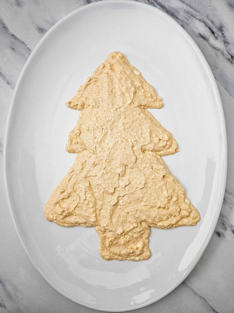 Christmas Tree Taco Dip process 3