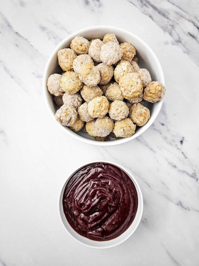 Crockpot BBQ Meatballs ingredients