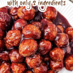 Crockpot BBQ Meatballs pin