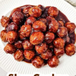 Crockpot BBQ Meatballs pin