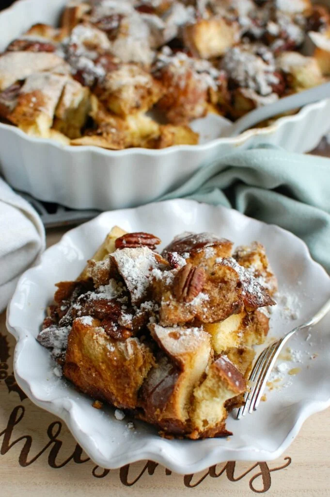 Overnight Gingerbread French Toast Casserole