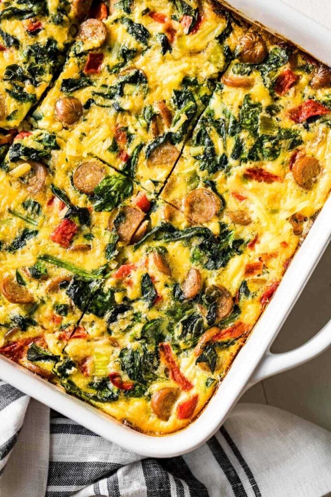 Sausage Hash Brown Breakfast Casserole