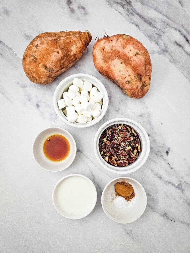 Twice Baked Sweet Potatoes ingredients